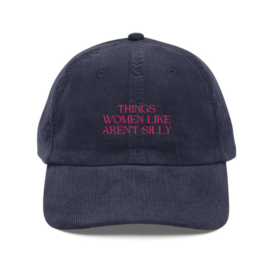 Things Women Like Vintage Corduroy Cap