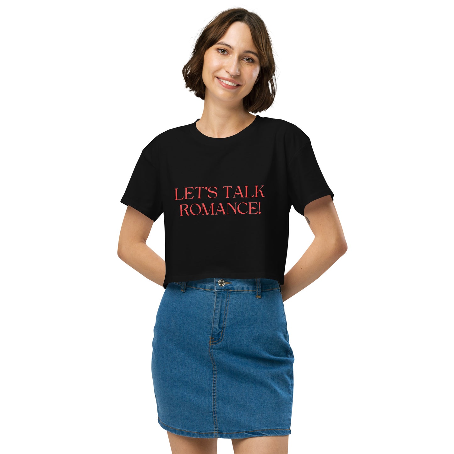 Let's Talk Romance! Women’s Crop Top