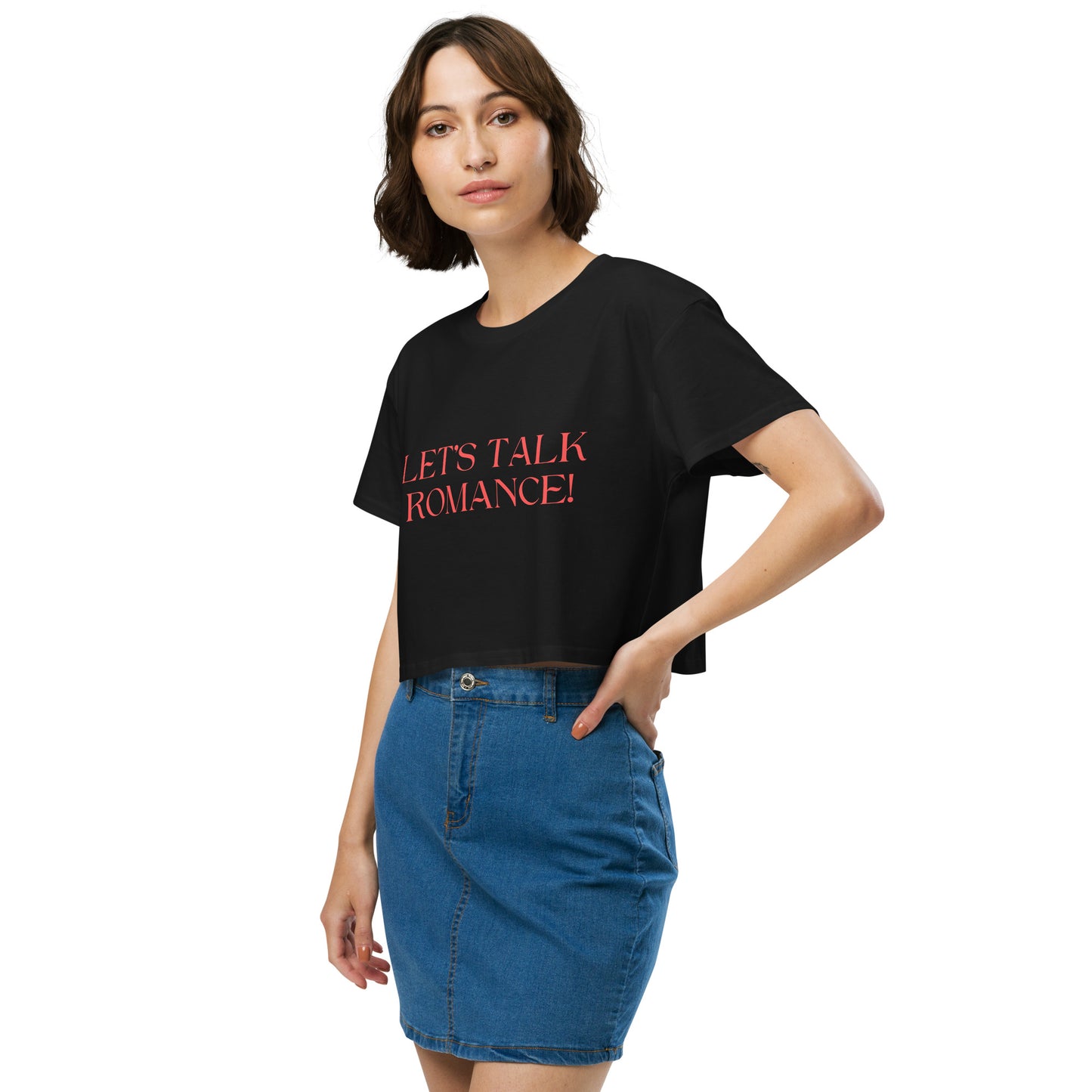 Let's Talk Romance! Women’s Crop Top