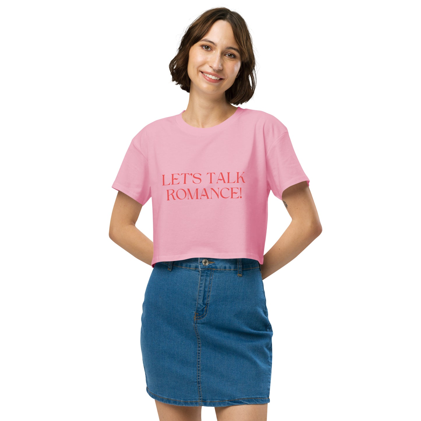 Let's Talk Romance! Women’s Crop Top