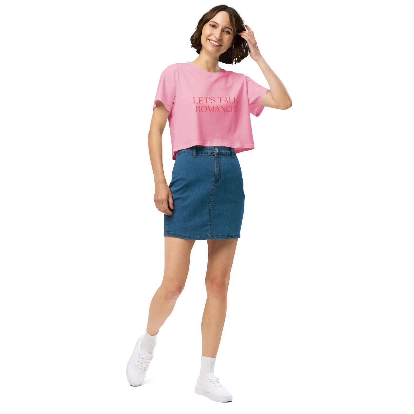 Let's Talk Romance! Women’s Crop Top