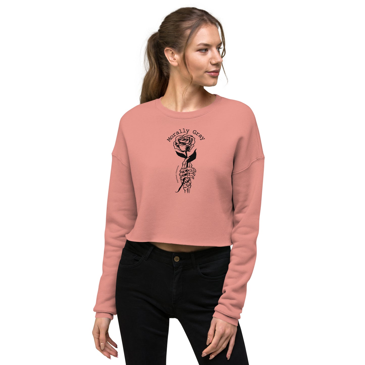 Morally Gray Crop Sweatshirt